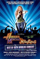 Hannah Montana & Miley Cyrus: Best of Both Worlds Concert Tour in Disney Digital  3-D Movie Poster Movie Poster