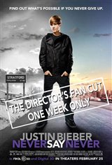Justin Bieber: Never Say Never - The Director's Fan Cut Movie Poster