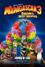 Madagascar 3: Europe's Most Wanted 3D Movie Poster