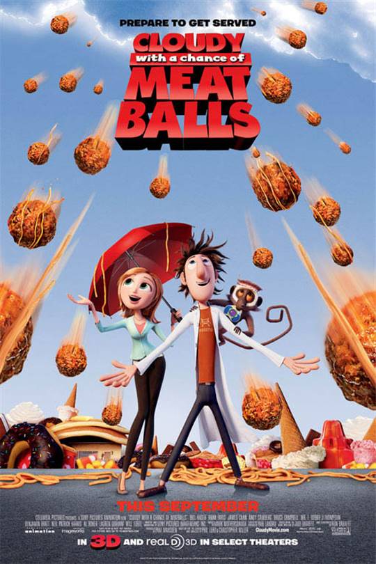 Cloudy with a Chance of Meatballs Large Poster