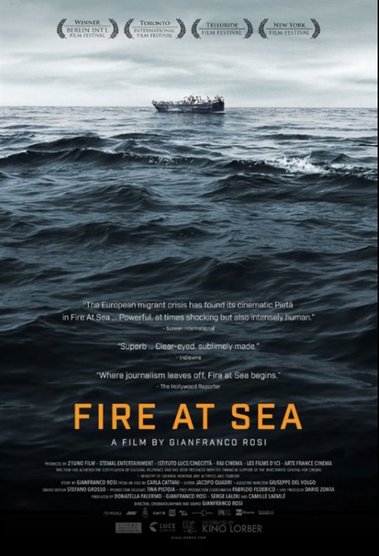 Fire at Sea Large Poster