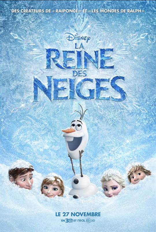 La reine des neiges Large Poster