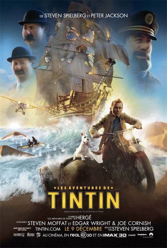 Les aventures de Tintin Large Poster