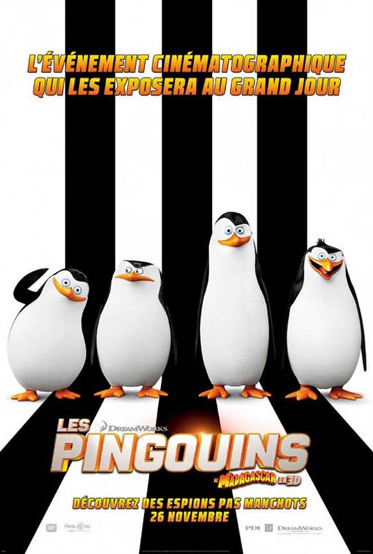 Les pingouins de Madagascar Large Poster