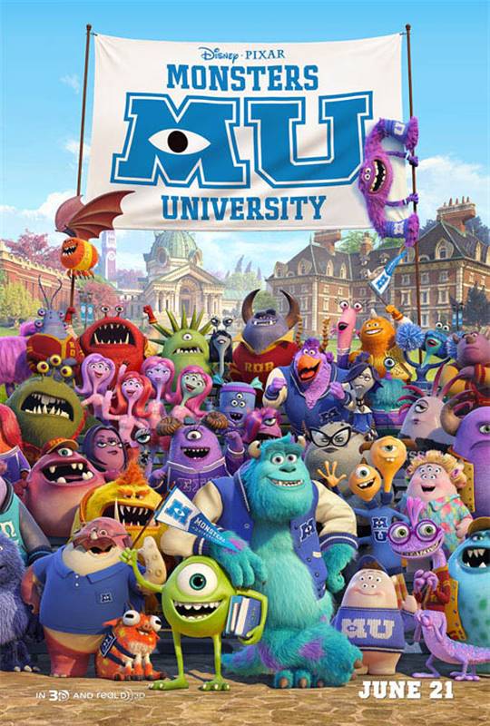 Monsters University Large Poster