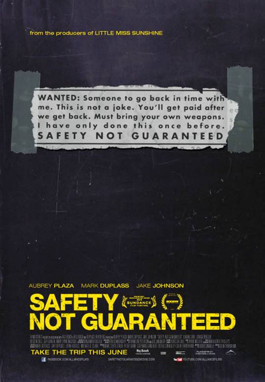 Safety Not Guaranteed Large Poster