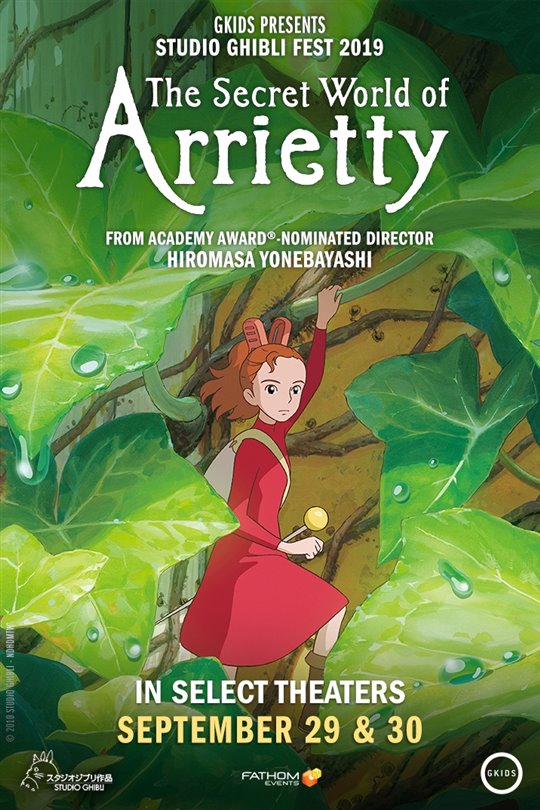 The Secret World of Arrietty - Studio Ghibli Fest 2019 | Coming Soon on ...