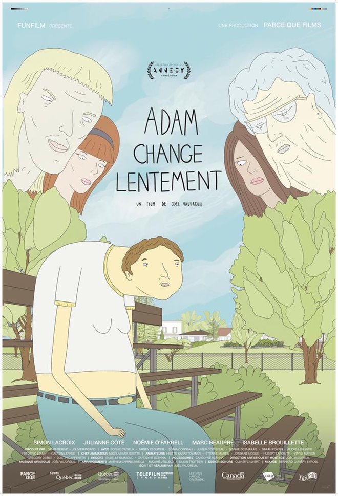 Adam change lentement Large Poster