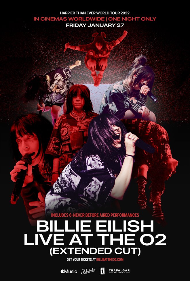 Billie Eilish Live at The O2 (Extended Cut) Large Poster