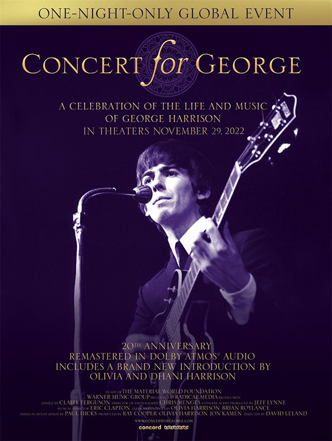 Concert for George - 20th Anniversary Large Poster