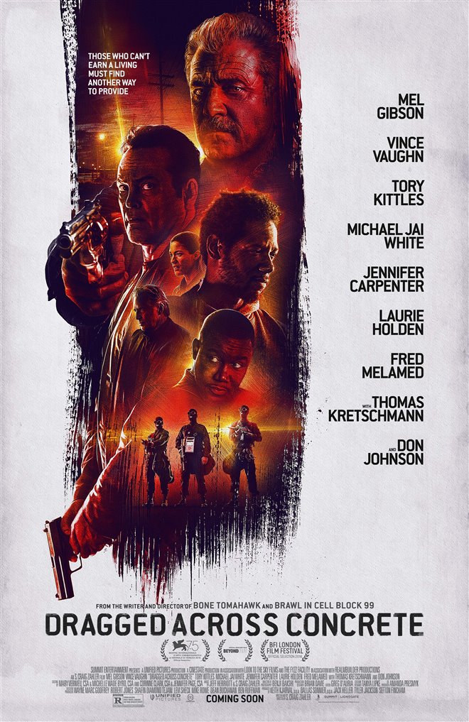 Dragged Across Concrete Large Poster