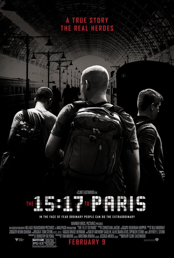 The 15:17 to Paris Large Poster