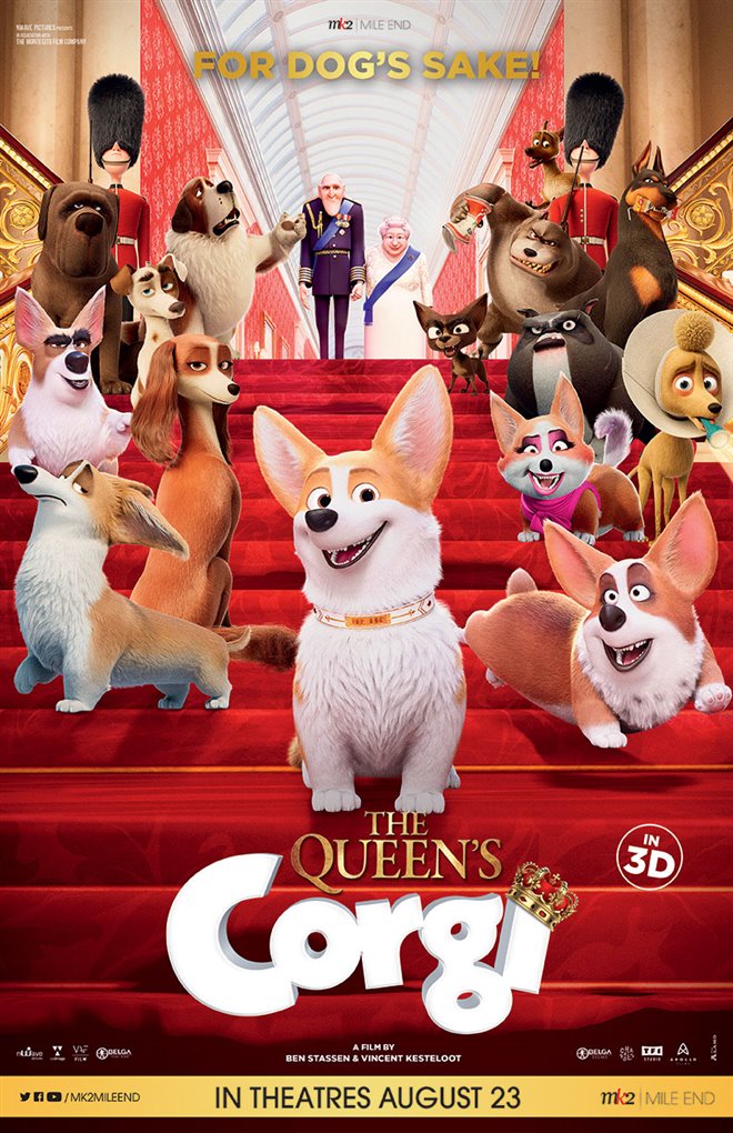 The Queen's Corgi Large Poster