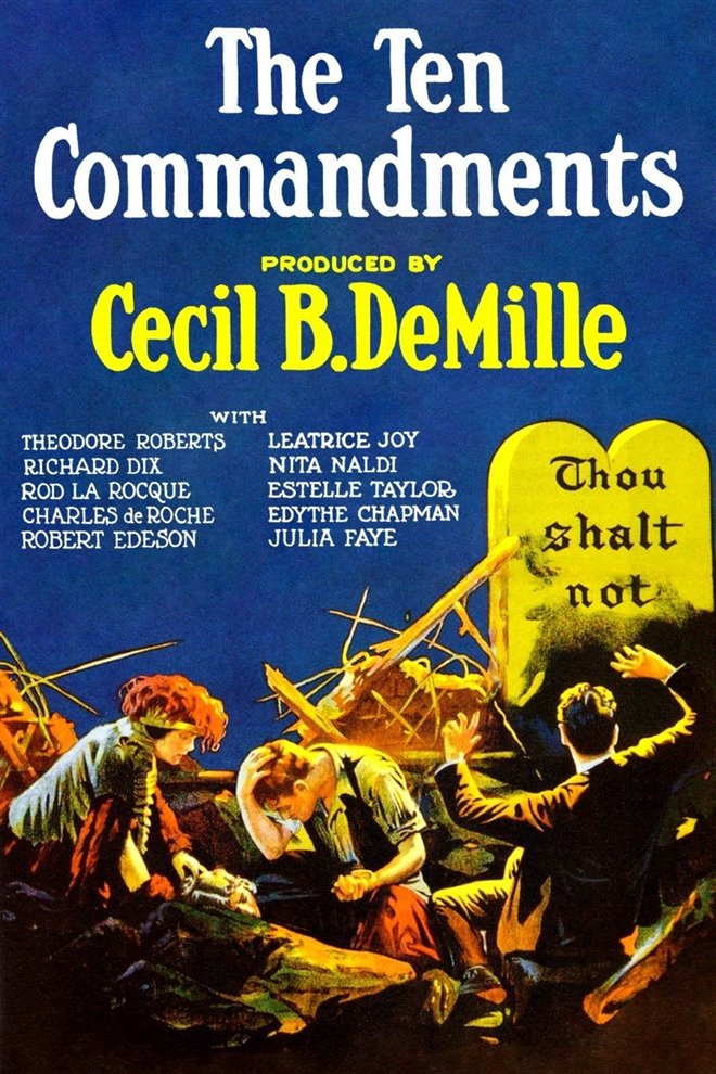 The Ten Commandments Large Poster