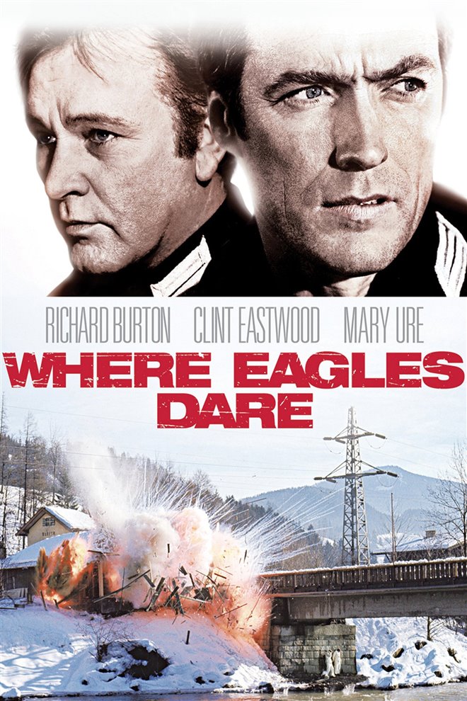 Where Eagles Dare movie large poster. Where Eagles Dare movie large poster.