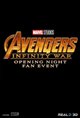 Avengers: Infinity War - Opening Night Fan Event Poster