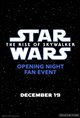 Opening Night Fan Event: Star Wars : The Rise of Skywalker 3D Poster