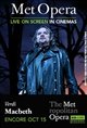 The Metropolitan Opera: Macbeth Encore Poster